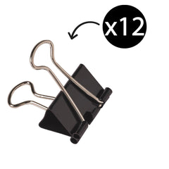 Fold Back Clips 19mm - 12 Box
