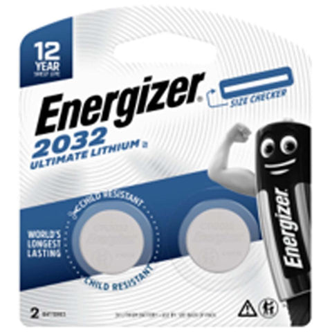 Energizer Ultimate 2032 Lithium Coin Batteries 2 Pack