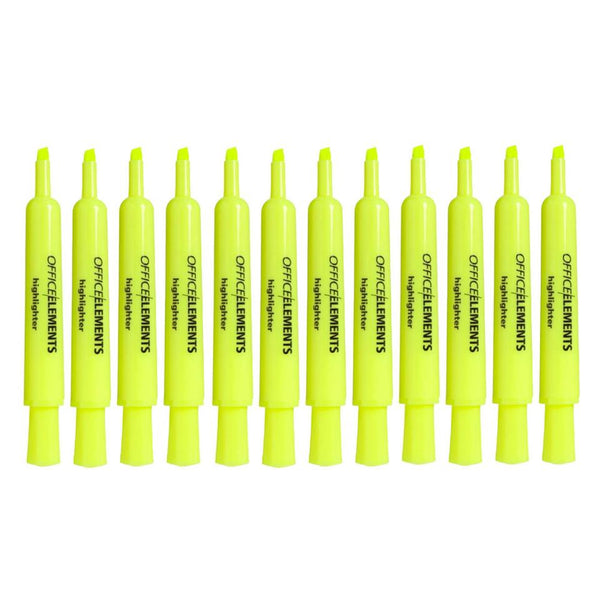Yellow Highlighters Box 12