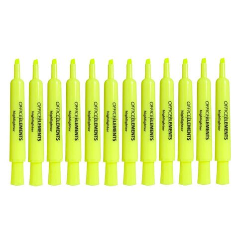 Yellow Highlighters Box 12