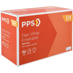 PPS Plainface C4 Envelopes White 250 pack