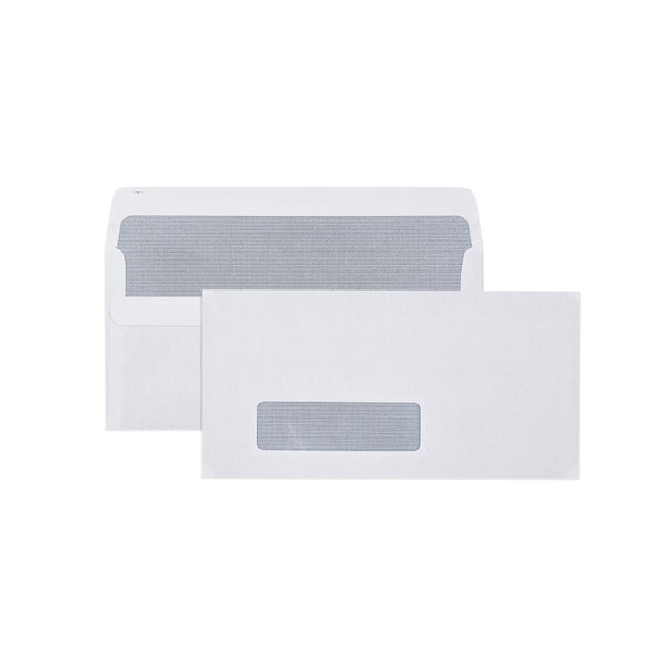 Envelope Window Press Seal DL 110 x 220mm White Box 500